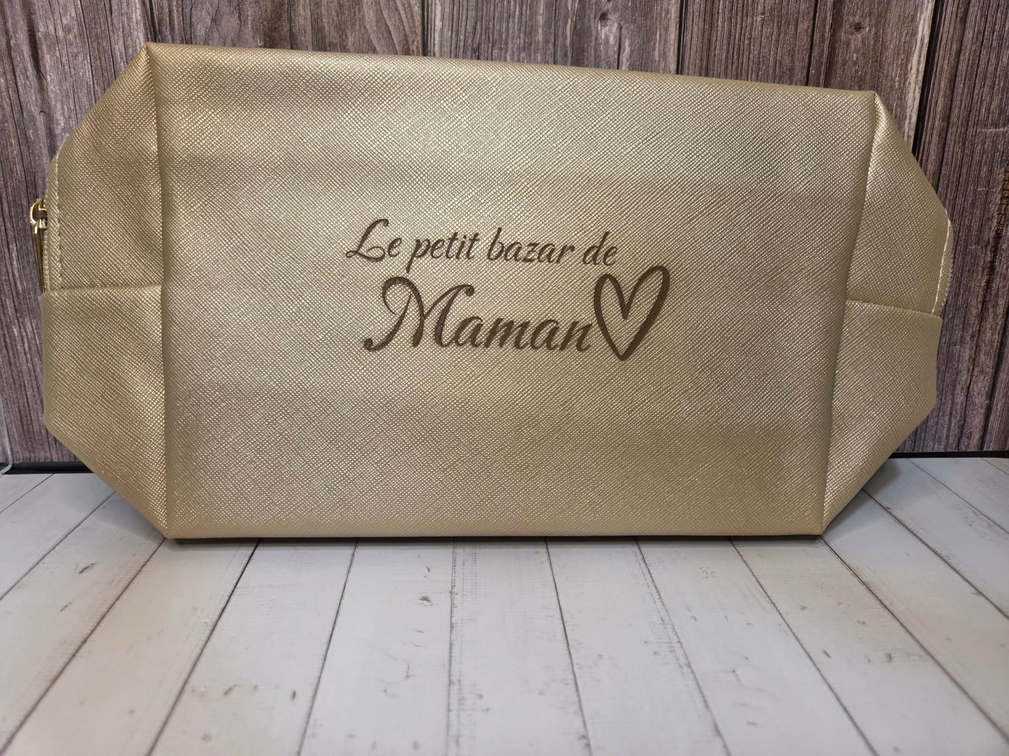Trousse de toilettes dorée - Maman