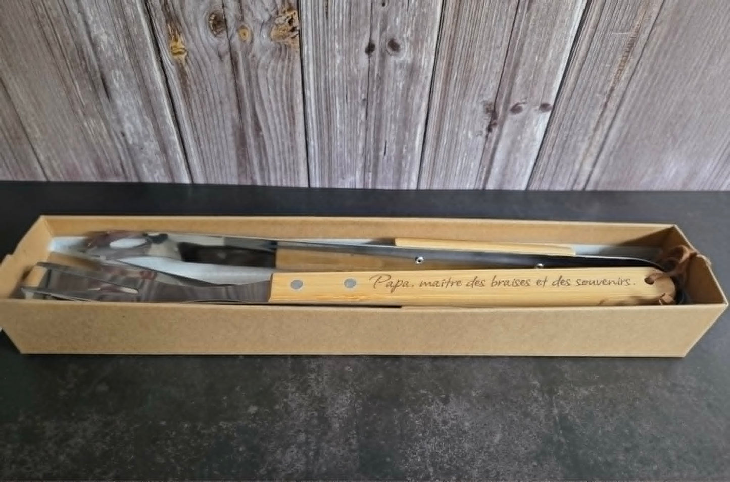 Set barbecue - "Papa roi des braises"