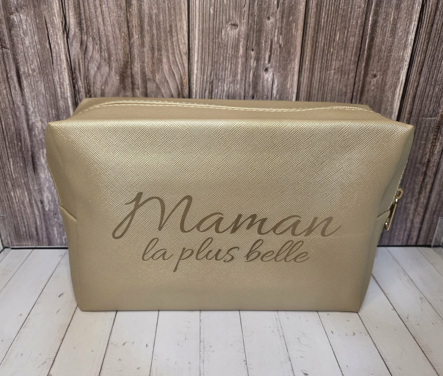 Trousse de toilettes dorée - Maman