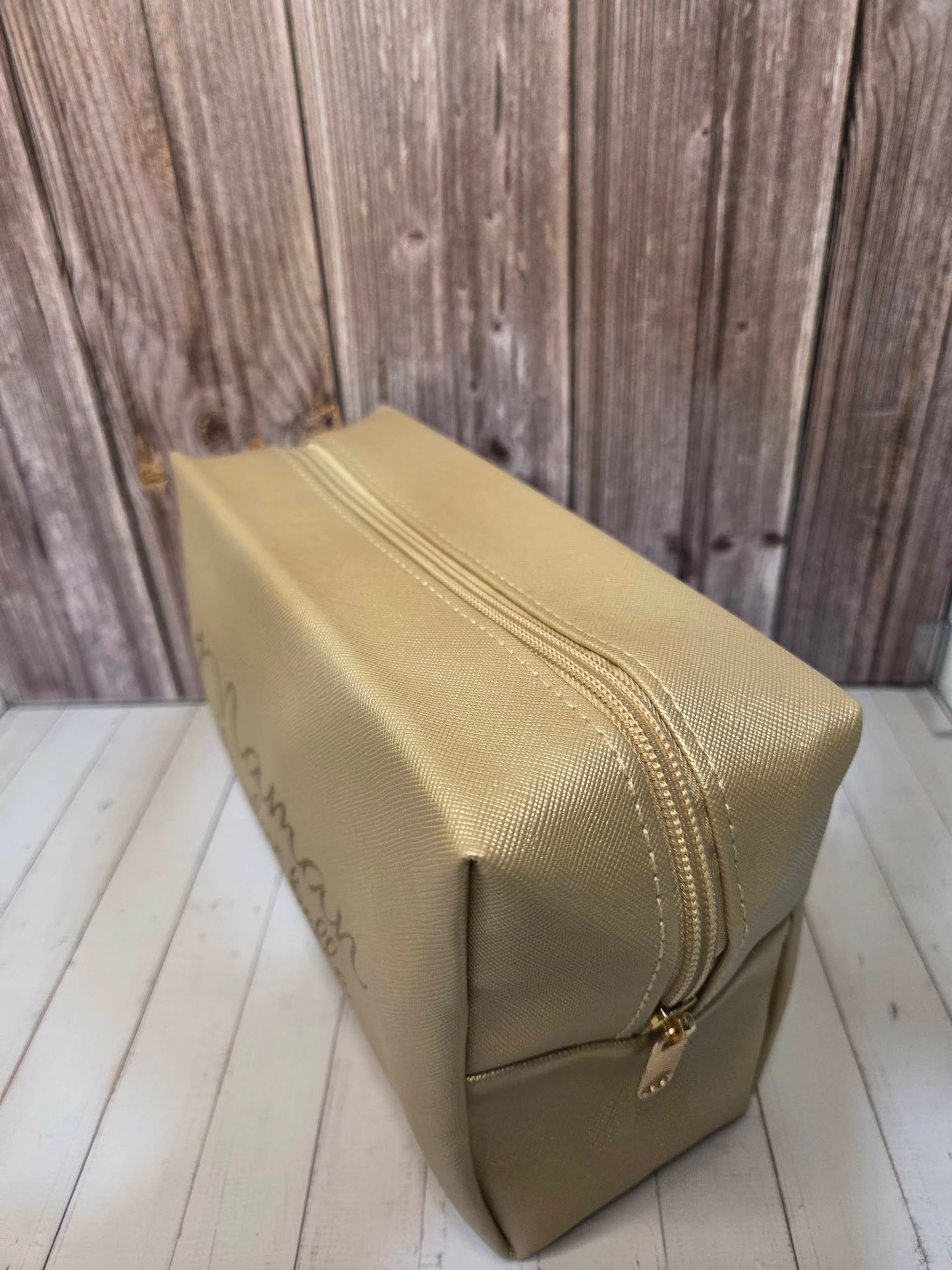Trousse de toilettes dorée - Maman