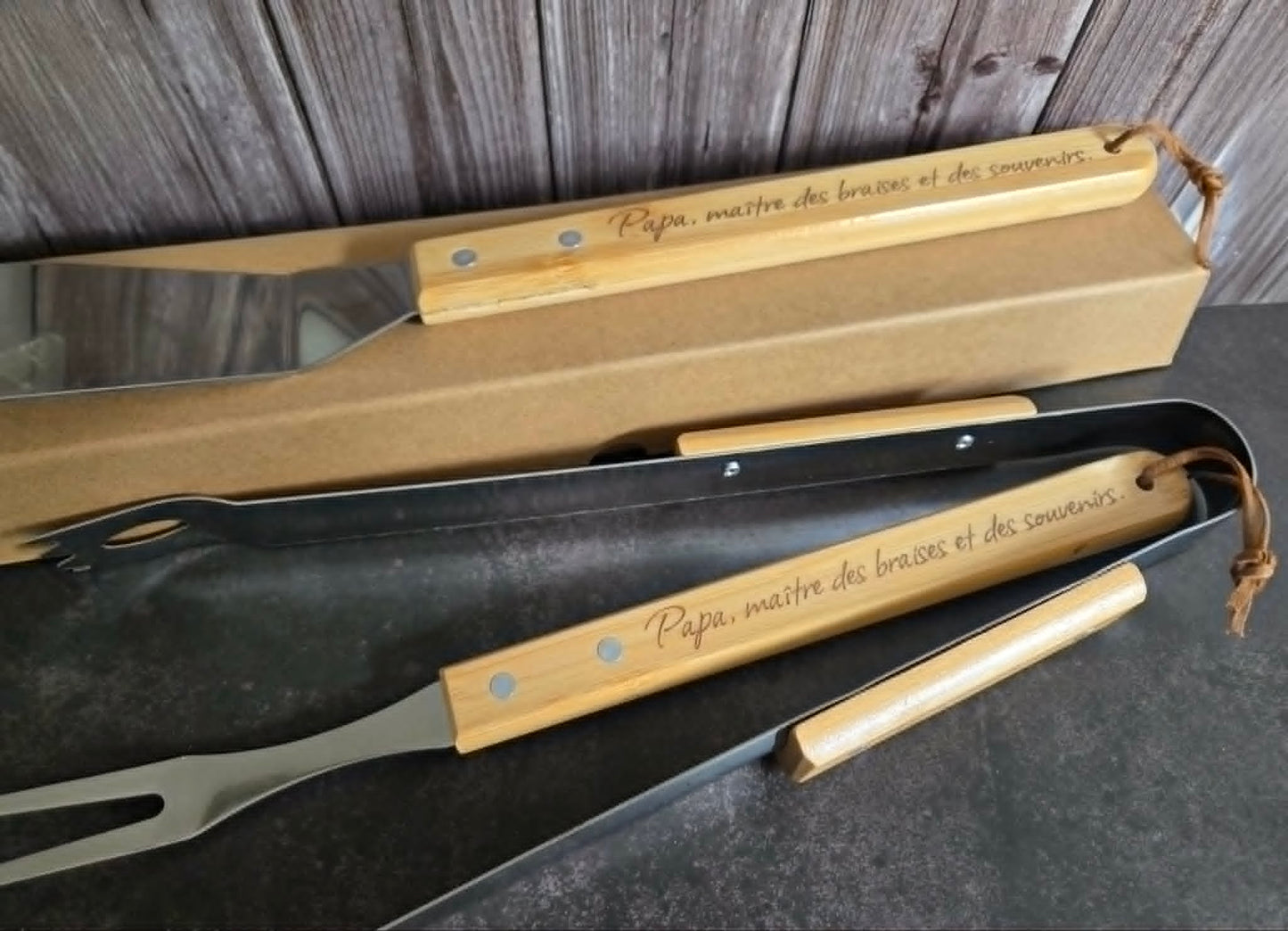 Set barbecue - "Papa roi des braises"