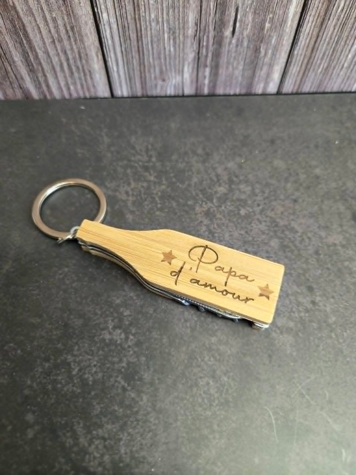 Porte-clés mutlifonctions "Papa d'amour"