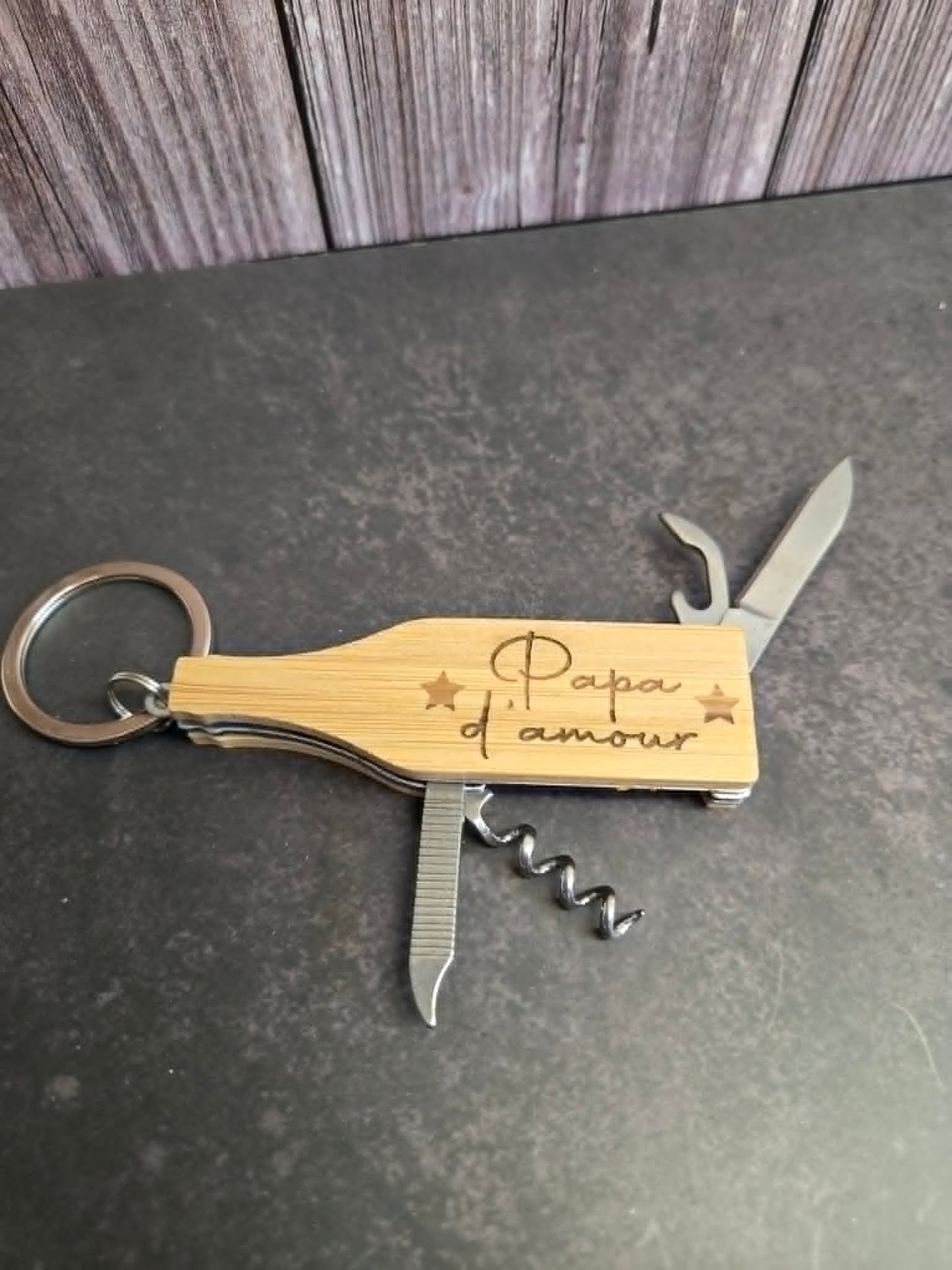 Porte-clés mutlifonctions "Papa d'amour"