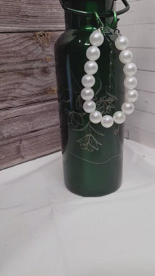 Gourde acier inoxydable perle - Maman d'Amour